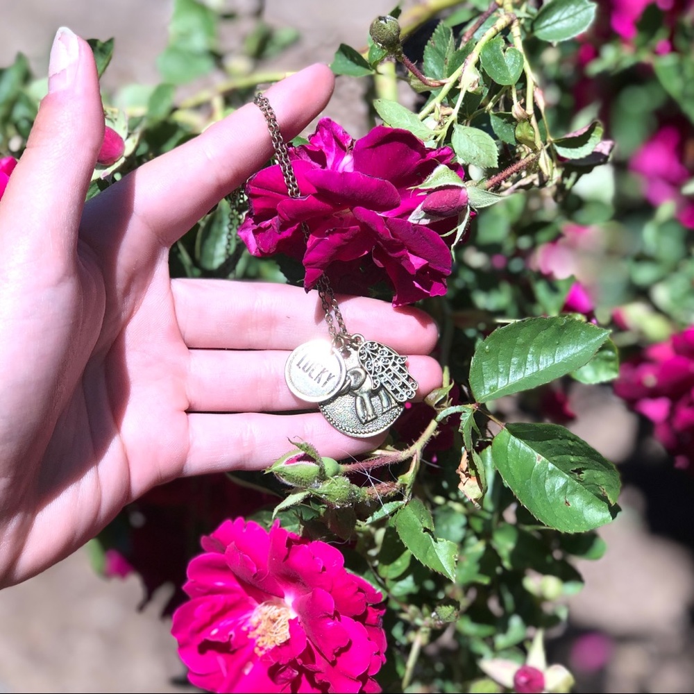 Boho Charmed Gold Necklace